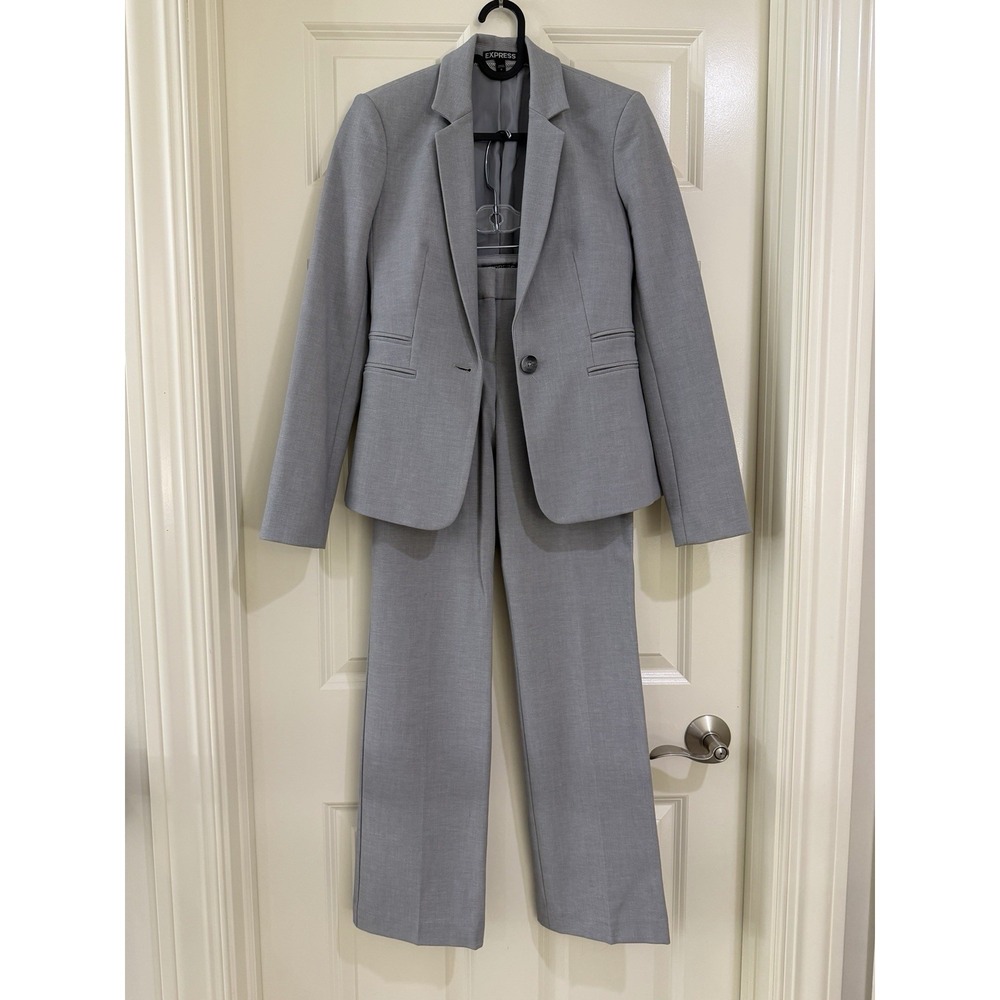 express women grey 2- piece pants suits size 0/2S